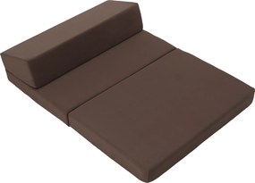 Összecsukható matrac/fotel, 2v1, barna Taupe, VEDIS