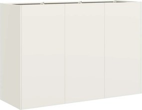 vidaXL ültetvény Fehér 120x40x80 cm Hidegen hengerelt acélból