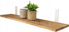 Fali polc natúr tölgy falra akasztható világos fehér 120cm x 30cm