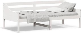 vidaXL fehér tömör fenyőfa kanapéágy matrac nélkül 90 x 200 cm