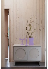 Világosszürke akácfa komód 100x70x45 cm Twin – Zuiver