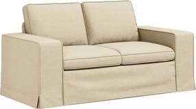 vidaXL Kanapé Krém 162 x 80 x 82 cm szövet