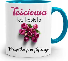 Kék Bögre Anyósnak Nőnek Is, fényképes nyomattal