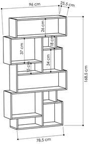 Karmato White könyvespolc