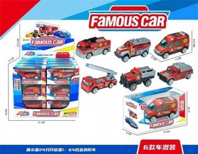 Fém tűzoltóautó MIX