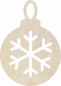 Karácsonyi gömbök karácsonyfadísz Hópehely különböző színekben 5db