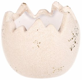 Kerámia virágdoboz Álló kagyló , 13 x 13 x 11 cm