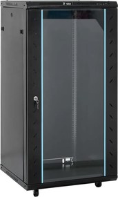 vidaXL 22U hálózati szekrény forgólábbal 19" IP20 60x60x120 cm
