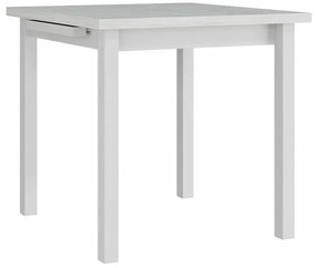 Asztal Victorville 109Fehér, 76x80x80cm, Hosszabbíthatóság, Laminált forgácslap, Fa, Részben összeszerelt