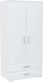 Kétajtós szekrény Bodo 2D2S Fehér 2 fiókos Ufc könyvespolc