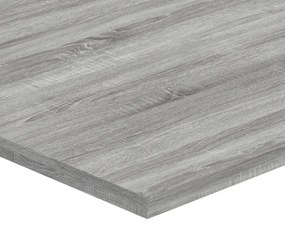 4 db szürke sonoma színű szerelt fa fali polc 80 x 40 x 1,5 cm