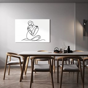 Kép absztrakt ölelés vonalban