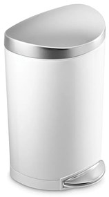 Fehér acél pedálos szemetes 10 l – simplehuman