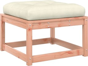 vidaXL tömör duglászfenyő kerti lábzsámoly párnával