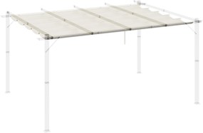 Outsunny Pavilon Napernyő Csere Tető 4 x 3 m - Krém | Aosom