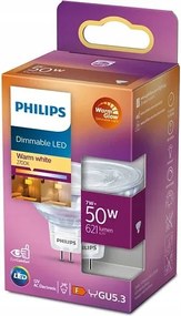 Led izzó GU5.3 MR16 7W 50W 700lm 2700 Meleg 36° Philips Tompítható
