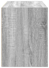 szürke sonoma szerelt fa szekrény 2 fiókkal 60 x 31 x 40 cm