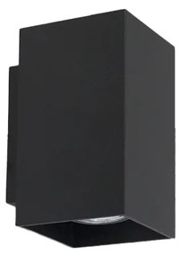 Modern fekete négyzet alakú fali lámpa 2-lámpás - Sandy