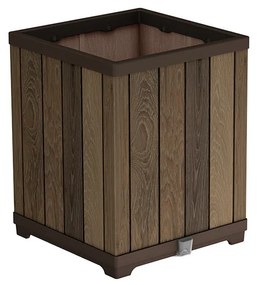 Deco szögletes magasított műanyag virágláda 74 L