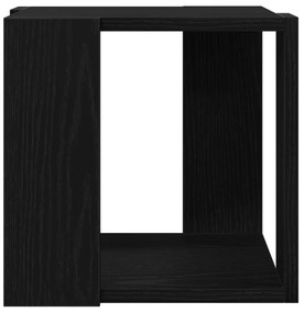 Dohányzóasztal Fekete tölgy MDF 32 x 32 x 30 cm Egyszerű