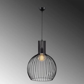Fellini MR-756 fekete vas függőlámpa, Ø38 cm