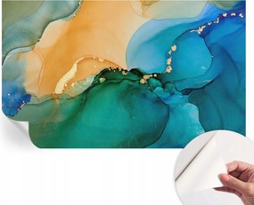 Öntapadós fotótapéta Nappaliba és Hálószobába Színes hullámok 416x254