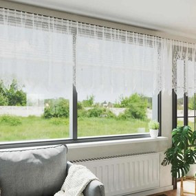 Függönyök függönyökkel Fehér 400 x 100 cm Poliészter