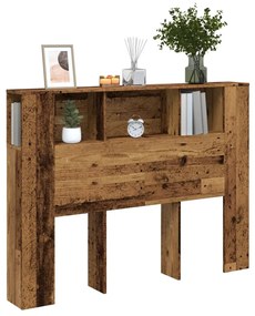 antik fa színű szerelt fa áthidalószekrény 140x18,5x102,5 cm