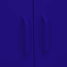 tengerészkék acél tárolószekrény 80 x 35 x 101,5 cm