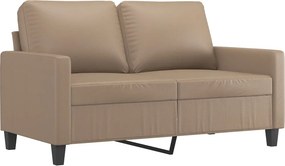 vidaXL 2 személyes cappuccino színű műbőr kanapé 120 cm