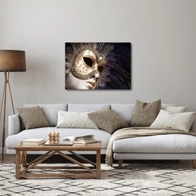 Egy maszkkal ellátott szobor képe (70x50 cm)