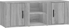 vidaXL szürke sonoma színű szerelt fa TV-szekrény 100x31,5x35 cm