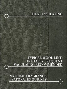 Sötétzöld kézi szövésű gyapjúkeverék szőnyeg 125x200 cm Kari Organic – Villeroy&amp;Boch