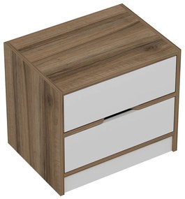 Elina Walnut White éjjeliszekrény