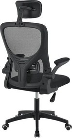 Ergonomikus irodai szék  fejtámlával fekete
