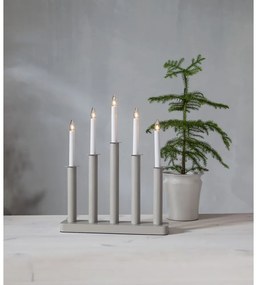 Bézs karácsonyi fénydekoráció Plate – Star Trading