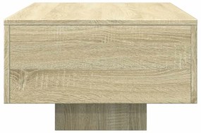 Sonoma tölgy színű szerelt fa dohányzóasztal 100 x 49,5 x 31 cm