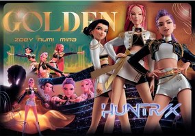 K-pop Démonvadászok Golden 1000 db-os Compact puzzle Clementoni