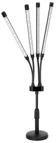 LED Dimmelhető asztali lámpa növények termesztésére VITARO 4xLED/10W/230V fekete