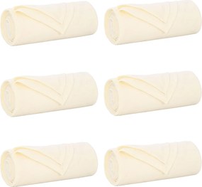 vidaXL Takarók 6 pcs Krém 200 x 150 cm Gyapjú