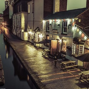 Poszter 30x30cm Gáz utca este Birminghamben, Assaf Frank