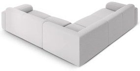 Világosszürke buklé sarokkanapé (variálható-L alakú) Molino – Micadoni Home