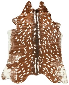 Barna mű marhabőr szőnyeg 150 x 200 cm KNOLL Beliani