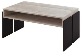 Dohányzóasztal Ramea (platinum grange tölgy + fekete). 1055236