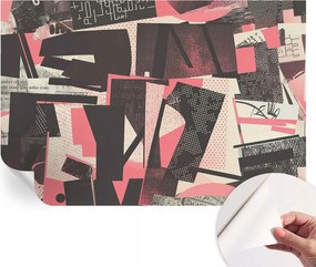 Öntapadós tapéta Falfestmény Prémium geometrikus kollázs 104x70 cm