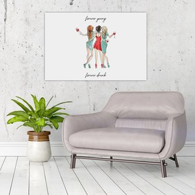 Kép - Örökké fiatal, örökké részeg (90x60 cm)