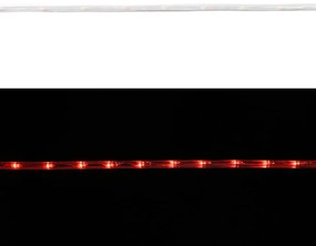 Kötél világítás 120 LED-del Piros 5 m PVC