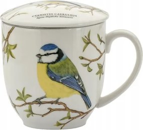 Porcelán cinege befőző bögre fedő szűrő 380 ml