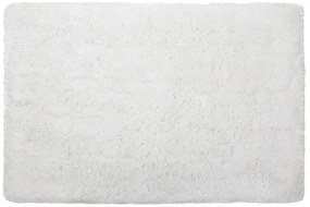 Fehér hosszú szálú szőnyeg 140 x 200 cm CIDE Beliani