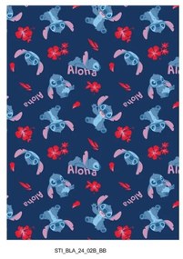 Disney Lilo és Stitch, A csillagkutya Aloha flanel takaró 110x150cm